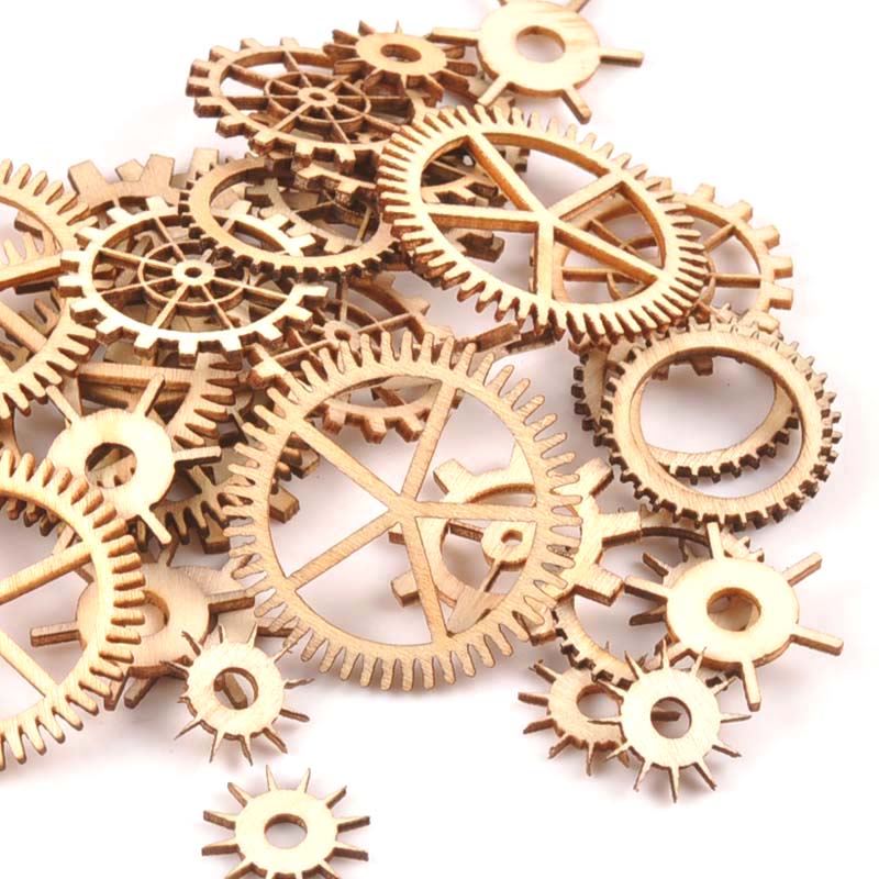 20-40mm 36pcs Unfinished Wood  – обзор и цена Embellishments For Scrapbooking