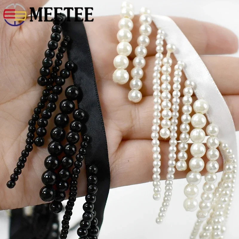 1/2Yards Pearl Beaded Tassel F – обзор и цена Beaded Trim Fringe