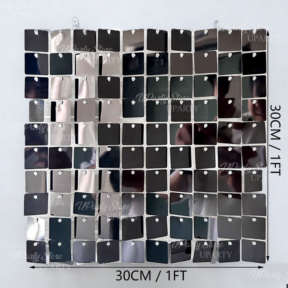 Black Shimmer Wall Backdrop 12 – обзор и цена Sequin Fabric Panel
