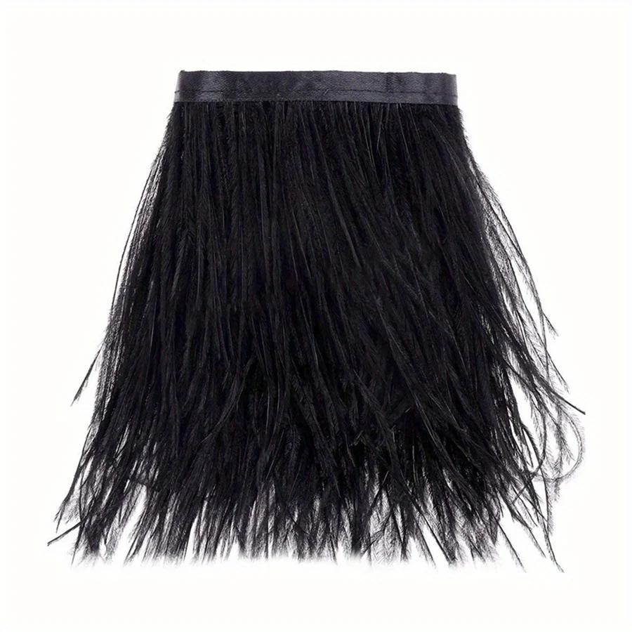 1/10M Natural Plume Black Ostr – обзор и цена Feather Trim Marabou
