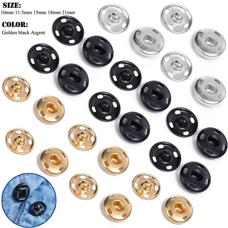 10/50 Set 8-10mm Metal Sew-on  – обзор и цена Iron On Stud Set