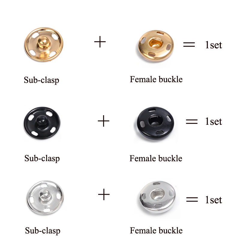 10/50 Set 8-10mm Metal Sew-on  – обзор и цена Iron On Stud Set