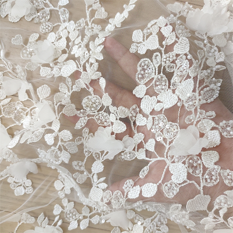 Ivory 3D Floral Hand Beaded La – обзор и цена Craft Embellishment