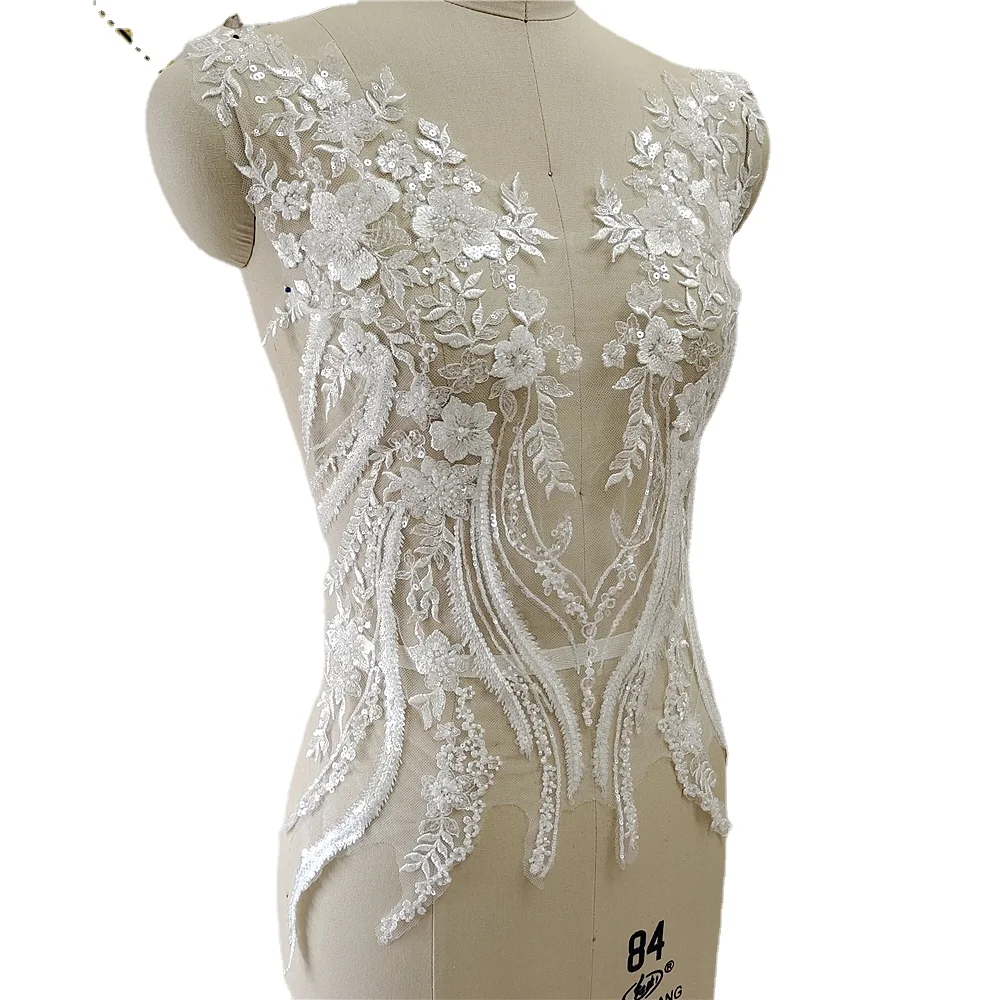 New Beaded Sequins Lace Mirror – обзор и цена Applique Patch Flower