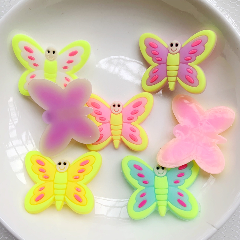 10pcs Cute Large butterfly PVC – обзор и цена Embellishment Glue Craft