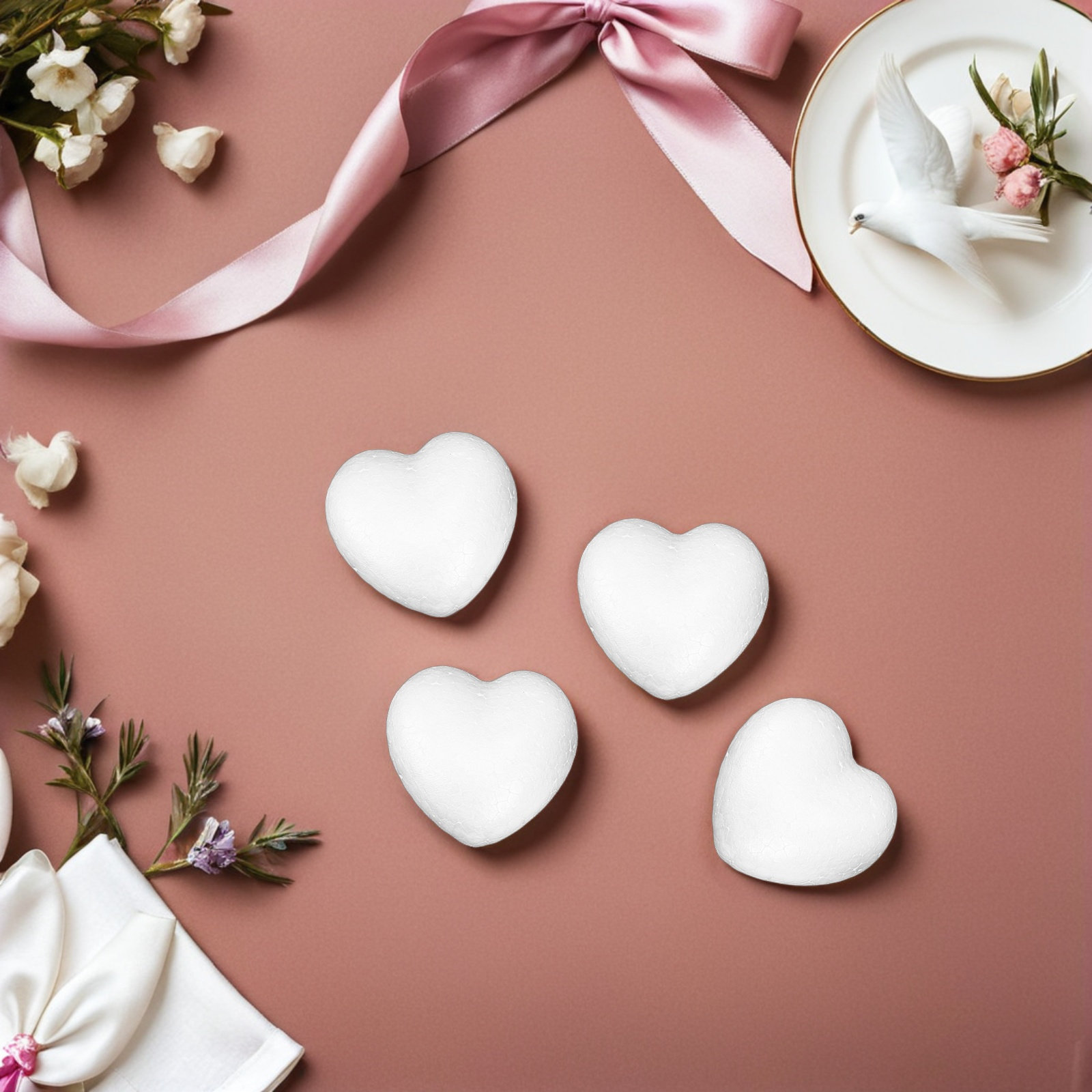 20Pcs Blank Heart Foam Balls L – обзор и цена Craft Embellishment