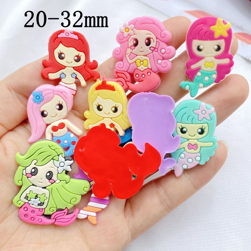 10pcs New Cute Cartoon Mermaid – обзор и цена Embellishment Glue Craft