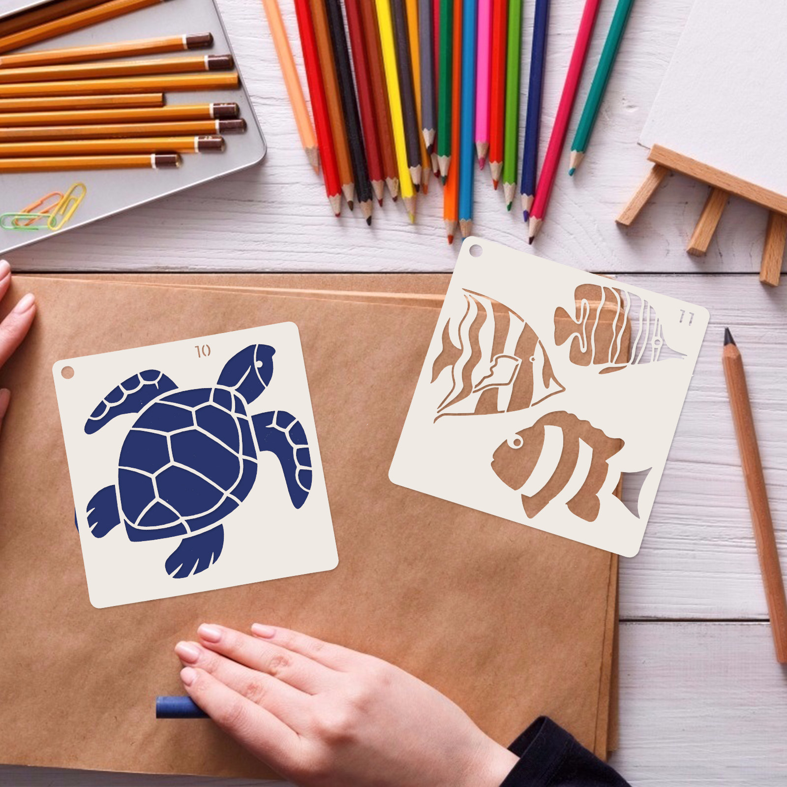 16pcs Ocean World Painting Tem – обзор и цена Craft Embellishment World