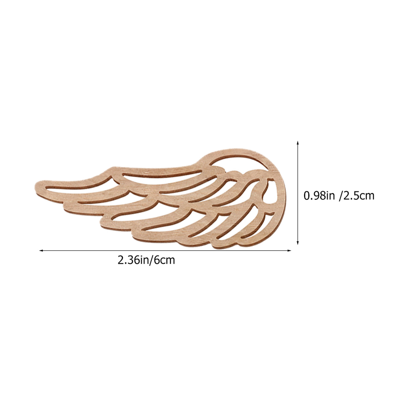 40Pcs Wood Wings Cutouts Natur – обзор и цена Christmas Craft Embellishment