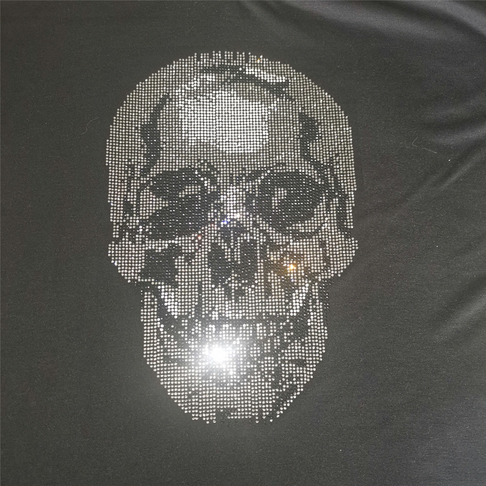 Skull Patch,Iron On Transfers  – обзор и цена Hotfix Rhinestone Sheet