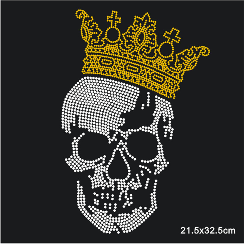 Skull Patch,Iron On Transfers  – обзор и цена Hotfix Rhinestone Sheet