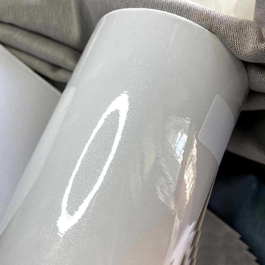 50cm*600cm High Glossy White G – обзор и цена Glitter Vinyl Roll