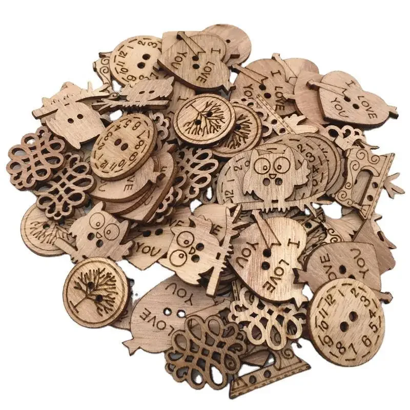 50pcs Wooden Craft Embellishme – обзор и цена Christmas Craft Embellishment