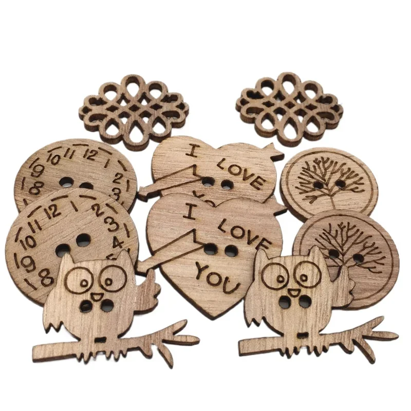 50pcs Wooden Craft Embellishme – обзор и цена Christmas Craft Embellishment