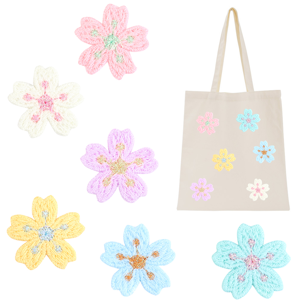 20pcs/lot Colorful 2.4cm Embro – обзор и цена Applique Patch Flower