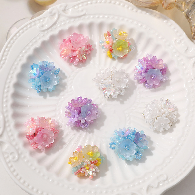 2pcs Crystal Flower Patches fo – обзор и цена Applique Patch Flower