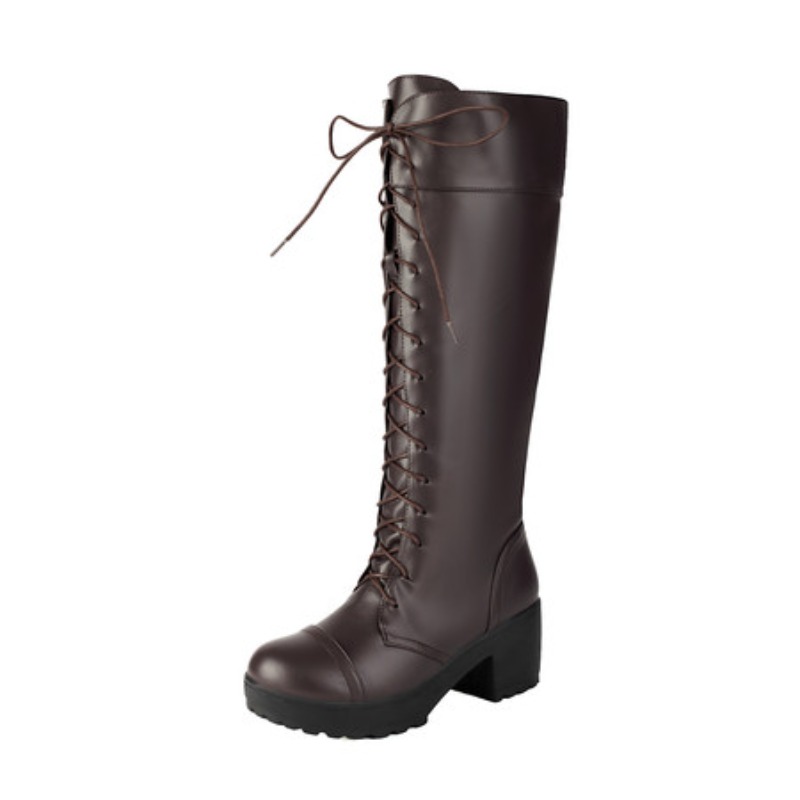 Womens Knee High Lace Up Comba – обзор и цена Guipure Lace Panel