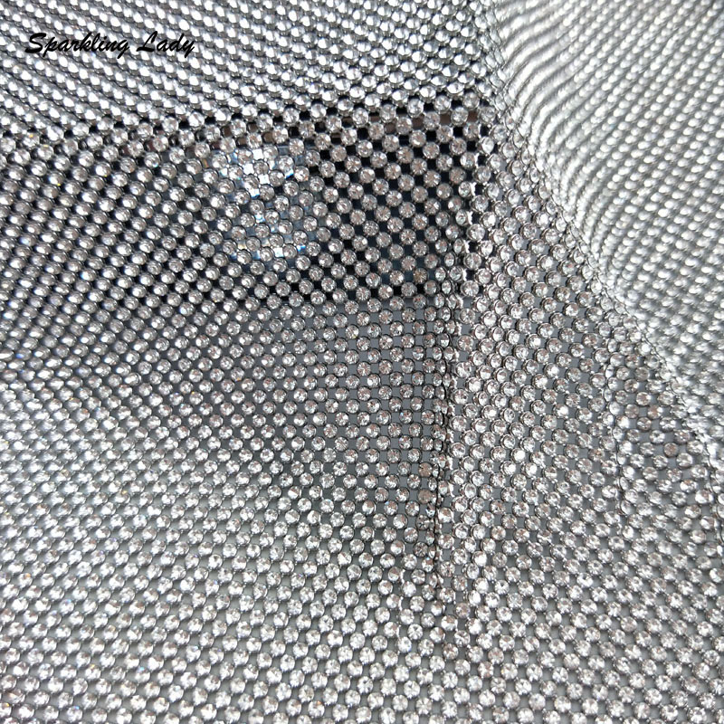 2MM Silver Crystal Mesh Fabric – обзор и цена Crystal Mesh Fabric