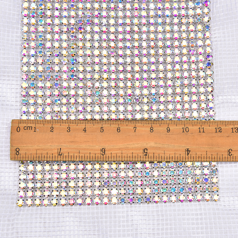 24 Rows Crystal AB Color Bling – обзор и цена Crystal Mesh Fabric
