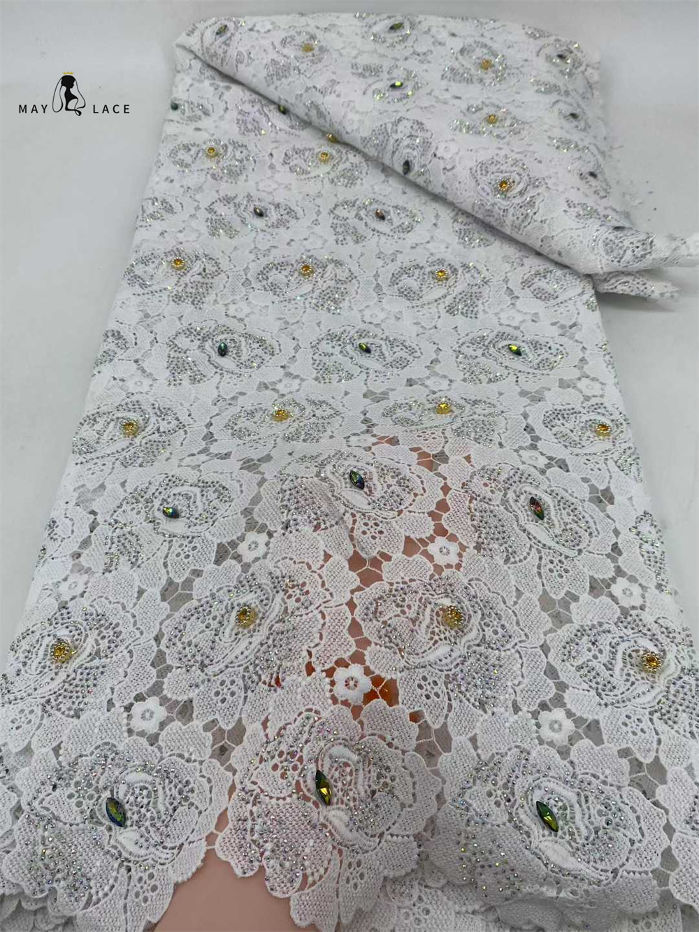 Latest Cord Guipure Lace Fabri – обзор и цена Crystal Mesh Fabric